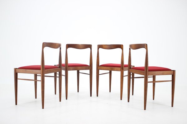 Minimalist Dining Chairs by Drevotvar, Czechoslovakia, 1970s, Set of 4-TZ-1231977