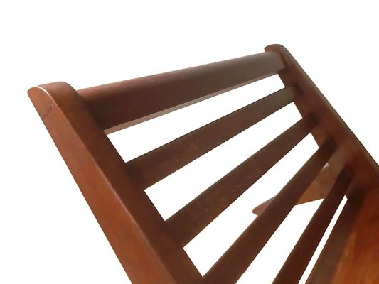 Minimalist French Teak Magazine Rack, 1950s-ES-722553