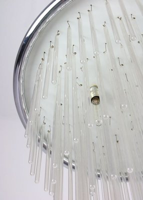 Minimalist Hand Blown Glass Chandelier, 1970s-HGJ-735966