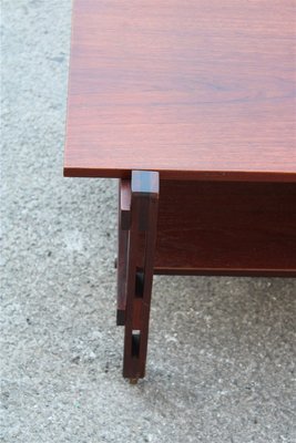 Minimalist Italian Teak Coffee Table, 1950s-EH-691781