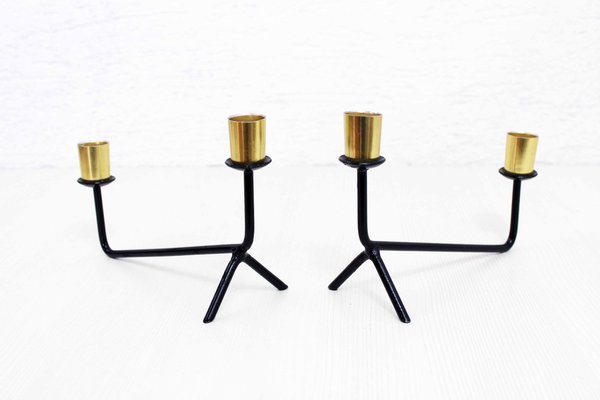 Minimalist Modern Candleholders, 1970s, Set of 2-BQF-1720400