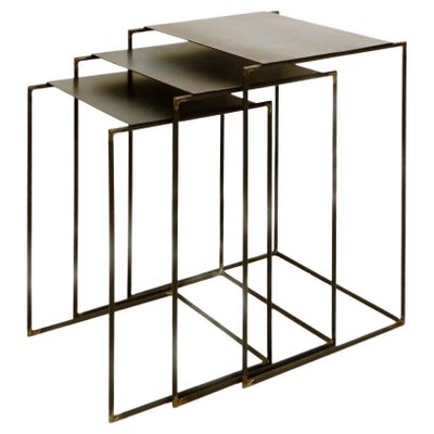 Minimalist Nesting Tables by Franck Robichez, Set of 3-JG-1239407