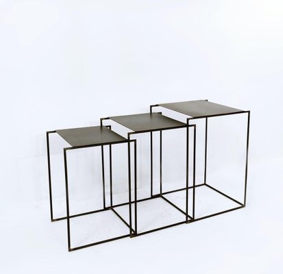 Minimalist Nesting Tables by Franck Robichez, Set of 3-JG-1239407