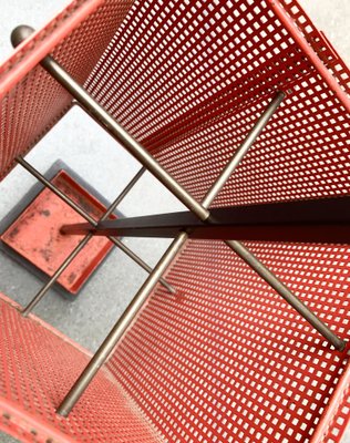 Minimalist Perforated Steel Umbrella Stand, 1960s-UAH-1313092