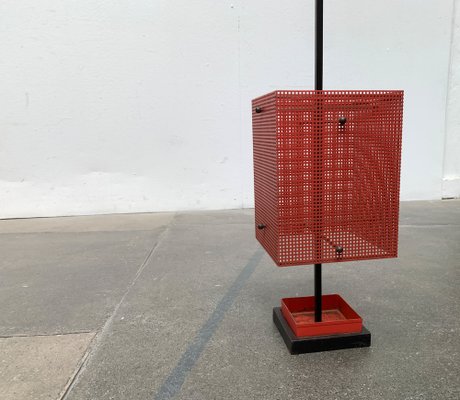 Minimalist Perforated Steel Umbrella Stand, 1960s-UAH-1313092