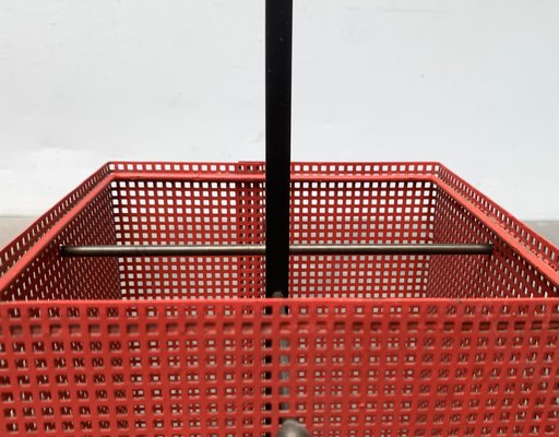 Minimalist Perforated Steel Umbrella Stand, 1960s-UAH-1313092