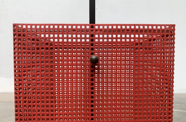 Minimalist Perforated Steel Umbrella Stand, 1960s-UAH-1313092