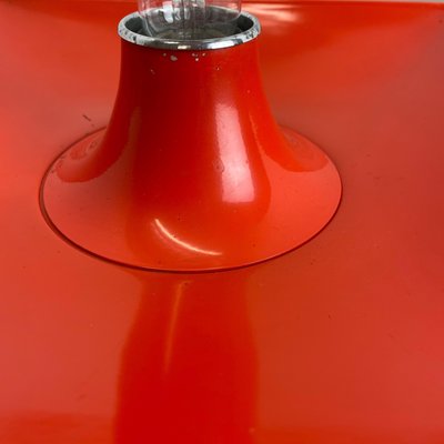 Minimalist Pop Art Red Orange Metal Wall Light from Sölken Lights, Germany, 1970s-QZ-1111601