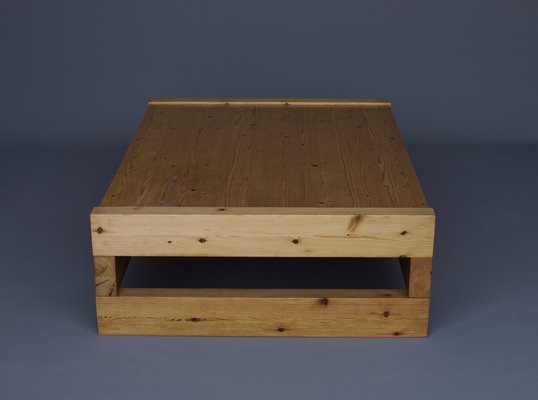 Minimalist Scandinavian Pine Coffee Table, 1970s-MB-1314082