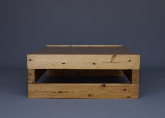 Minimalist Scandinavian Pine Coffee Table, 1970s-MB-1314082