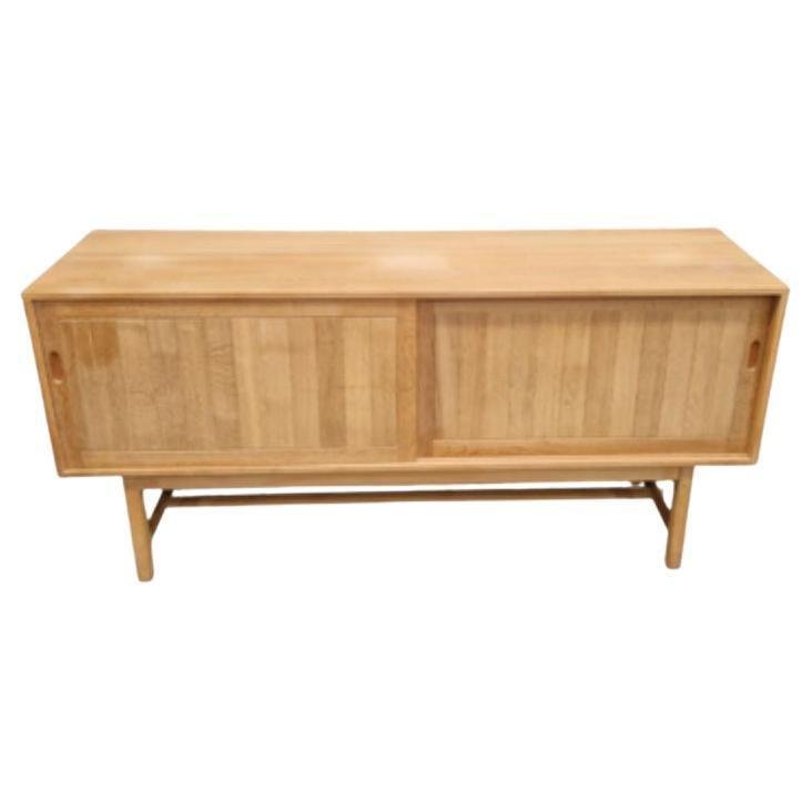 Minimalist Sideboard in Light Oak attributed to Kurt Ostervig for Kp Mobler