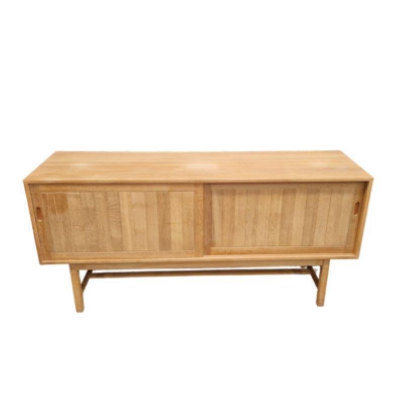 Minimalist Sideboard in Light Oak attributed to Kurt Ostervig for Kp Mobler