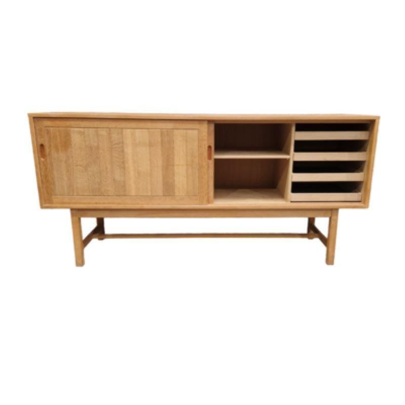 Minimalist Sideboard in Light Oak attributed to Kurt Ostervig for Kp Mobler