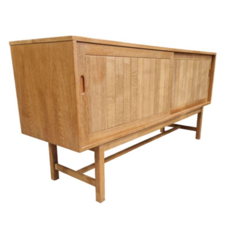 Minimalist Sideboard in Light Oak attributed to Kurt Ostervig for Kp Mobler