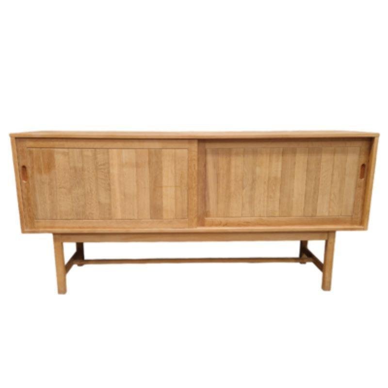 Minimalist Sideboard in Light Oak attributed to Kurt Ostervig for Kp Mobler