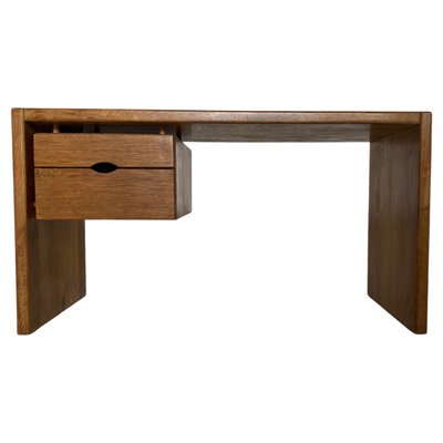 Minimalist Solid Desk in Oak, France, 1960s-KL-1287238