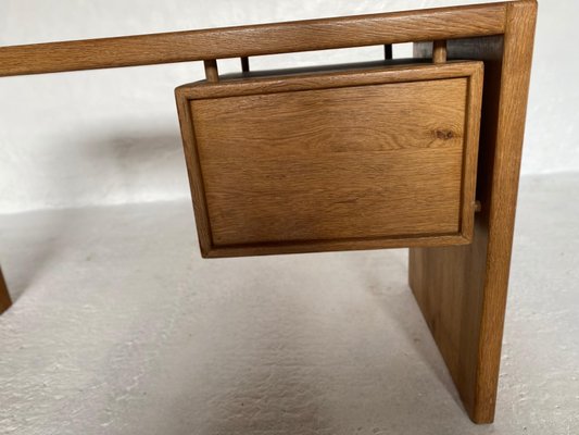 Minimalist Solid Desk in Oak, France, 1960s-KL-1287238