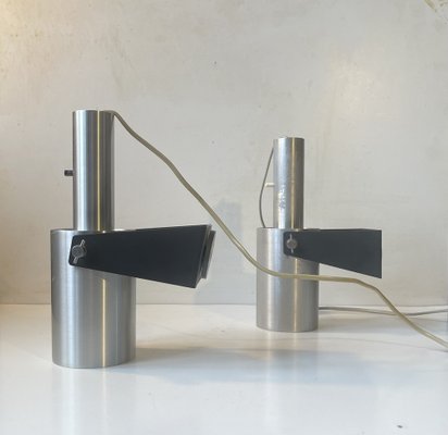 Minimalist Sonet Wall Lamps by Hans Peter Jeppesen for Fog & Mørup, 1960s, Set of 2-LCR-1819427