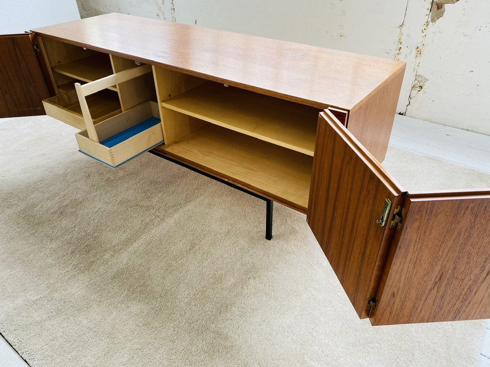 Minimalist Teak B20 Sideboard by Dieter Waeckerlin for Erwin Behr Werke, 1962