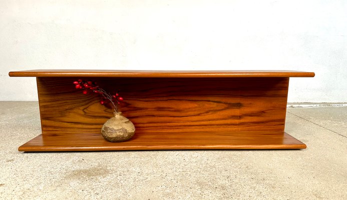 Minimalist Teakwood Wall Shelf, Germany, 1960s-JP-1765169