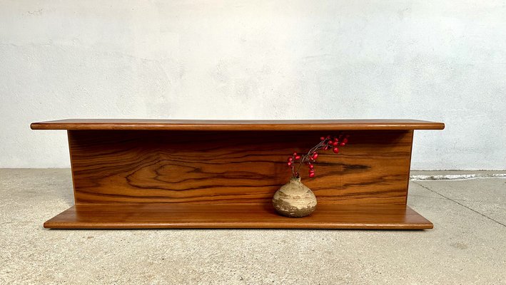 Minimalist Teakwood Wall Shelf, Germany, 1960s-JP-1765130