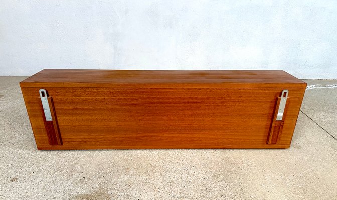 Minimalist Teakwood Wall Shelf, Germany, 1960s-JP-1765169