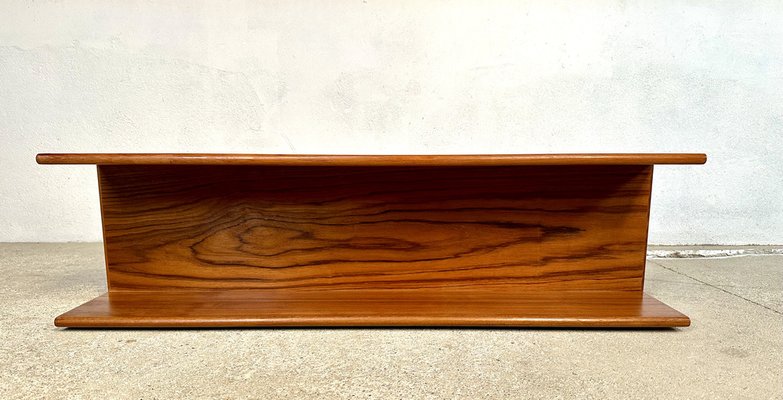 Minimalist Teakwood Wall Shelf, Germany, 1960s-JP-1765130