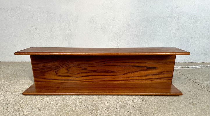 Minimalist Teakwood Wall Shelf, Germany, 1960s-JP-1765130