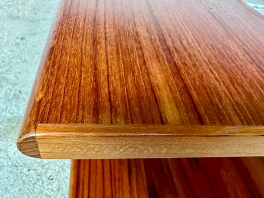 Minimalist Teakwood Wall Shelf, Germany, 1960s-JP-1765169