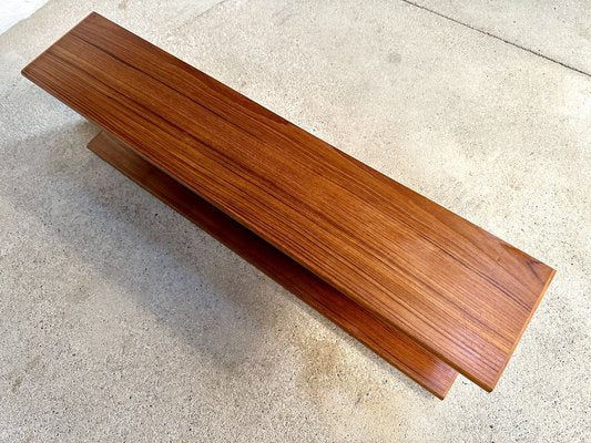 Minimalist Teakwood Wall Shelf, Germany, 1960s-JP-1765130