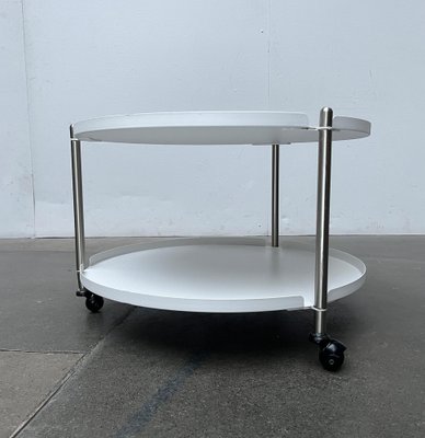 Minimalist Thrill Coffee or Side Table in Metal with Wheels from Leitmotiv-UAH-1754542