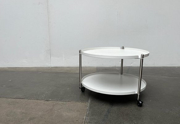 Minimalist Thrill Coffee or Side Table in Metal with Wheels from Leitmotiv-UAH-1754542