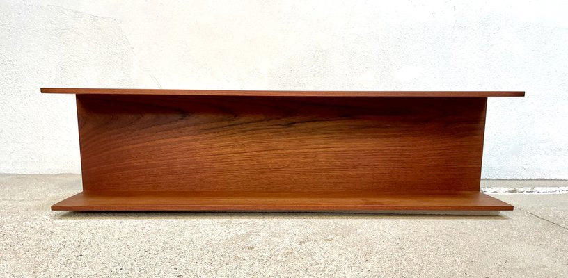 Minimalist Wall-Mounted Teak Shelf by Walter Wirz for Wilhelm Renz, 1960s-JP-1369487