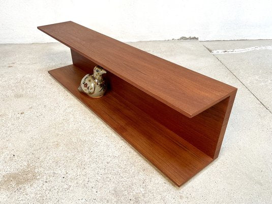 Minimalist Wall-Mounted Teak Shelf by Walter Wirz for Wilhelm Renz, 1960s-JP-1369487