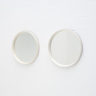 Minimalist White Round Mirror, 1970s-VT-1815807