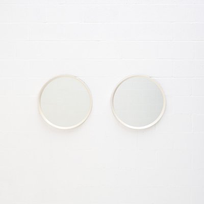 Minimalist White Round Mirror, 1970s-VT-1815807