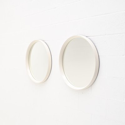 Minimalist White Round Mirror, 1970s-VT-1815807