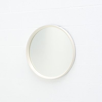 Minimalist White Round Mirror, 1970s-VT-1815807