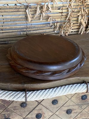 Minimalist Wooden Platter by Vide Poche, France, 1950s-UR-965170