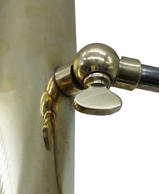 Ministerial Brass Table Lamp with Swivelling Lampshade, 1950s-YUW-1776391