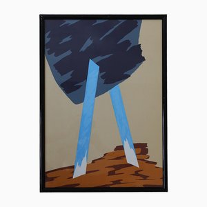 Mino Ceretti, Composition, Color Serigraph, 1988, Framed-ZAA-1724984