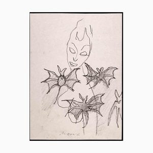 Mino Maccari, Bats, Drawing, 1970-ZCI-2029562