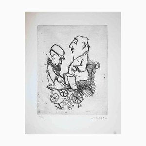 Mino Maccari, Figures, Etching, Mid-20th Century-ZCI-1781604