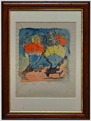 Mino Maccari, Magic Creatures, Lithograph, Mid-20th Century-ZCI-1762003