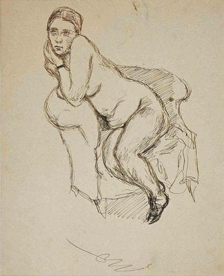 Mino Maccari, Nudes, Drawing, Mid 20th Century-ZCI-1775865