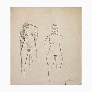 Mino Maccari, Nudes, Drawing, Mid 20th Century-ZCI-1781647