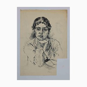 Mino Maccari, Portrait, Drawing, Mid 20th Century-ZCI-1775876