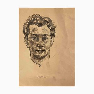 Mino Maccari, Portrait, Drawing, Mid-20th Century-ZCI-1788930