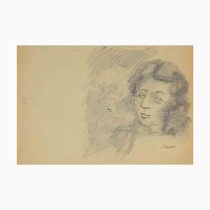 Mino Maccari, Portrait, Drawing, Mid 20th Century-ZCI-1775870