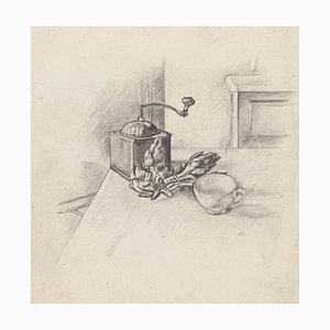 Mino Maccari, Still Life, Pencil Drawing, 1950s-ZCI-1762156